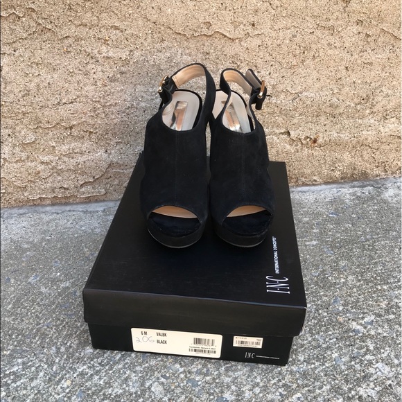 Inc International Black Platform Sandals - Picture 6 of 13